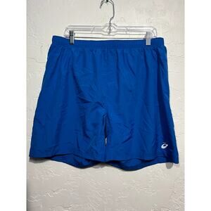 ASICS blue mens running athleisure shorts XL sporty hiking camping athletic‎